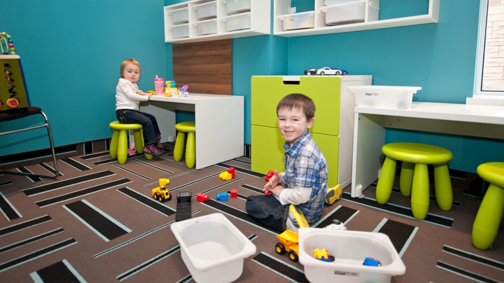 Salle d'attente pour enfants