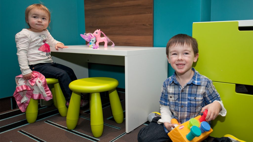 Salle d'attente pour enfants